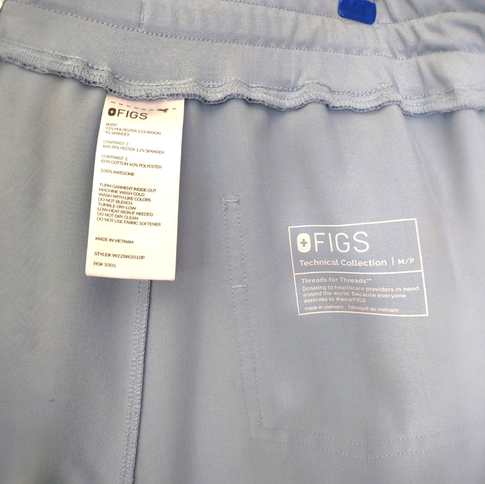 Figs Dusty Blue Clara Jogger - Picture 4 of 4